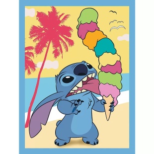 PUZZLE TREFL 2IN1 MEMO MOOMIN DISNEY STITCH LILO - Img 3
