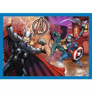 PUZZLE TREFL 4IN1 AVENGERS - RAZBUNATORII CURAJOSI - Img 3
