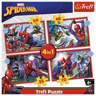 PUZZLE TREFL 4IN1 SPIDERMAN - EROUL SPIDERMAN - Img 6