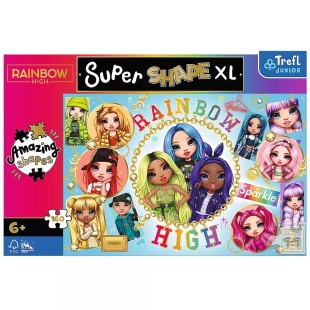 PUZZLE TREFL PRIMO SUPER SHAPE XXL 160 RAINBOW HIGH PRIETENELE COLORATE - Img 3