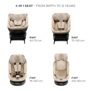 SCAUN AUTO KINDERKRAFT XPEDITION 3 I-SIZE 40-150 CM, BEIGE - Img 12