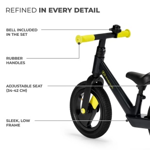 BICICLETA DE ECHILIBRU KINDERKRAFT GOSWIFT, BLACK - Img 5