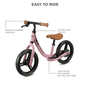 BICICLETA FARA PEDALE KINDERKRAFT SPACE DARK PINK - Img 3