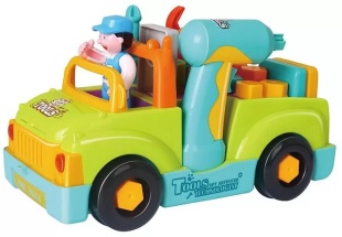 CAMIONUL PLIN CU SCULE AL MICULUI MECANIC CU LUMINI SI SUNETE - Img 2