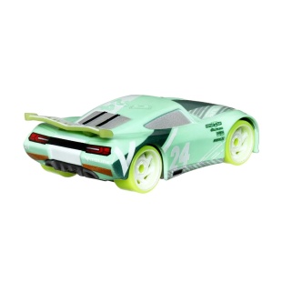 CARS GLOW RACERS MASINUTA METALICA CHASE RACELOTT SCARA 1 LA 55 - Img 3
