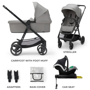 CARUCIOR KINDERKRAFT NEWLY, 4 IN 1, MOONLIGHT GREY - Img 4