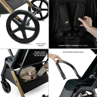 CARUCIOR SPORT KINDERKRAFT LOOM, 0-22 KG, INK BLACK - Img 8