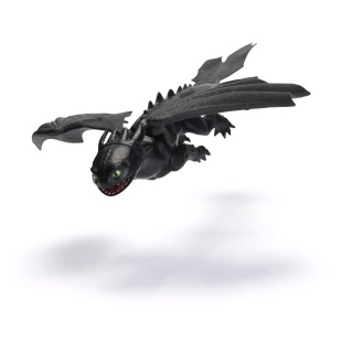 CUM SA ITI DRESEZI DRAGONUL FIGURINA DRAGON TOOTHLESS CU ARIPI MOBILE 20CM - Img 5