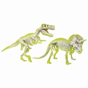 DESCOPERA DINOZAURUL T-REX & TRICERAPTOR FLUO STIINTA SI JOACA