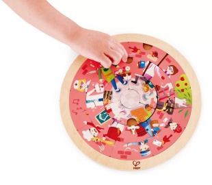 HAPE PUZZLE ROTUND CU 2 FETE - Img 3