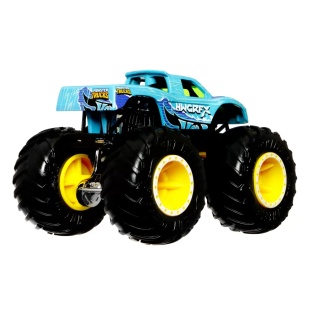 HOT WHEELS MONSTER TRUCK CAMION PODIUM CRASHER CU CULORI SCHIMBATOARE SCARA 1:64 - Img 3