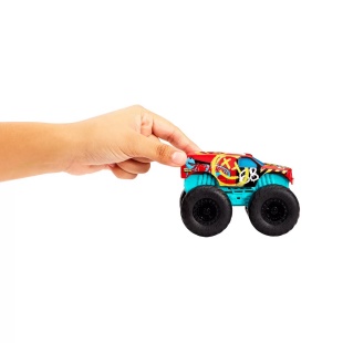 HOT WHEELS MONSTER TRUCK ROARIN WRECKERS DEMO DERBY CU FUNCTII SI SUNETE SCARA 1:43 - Img 2