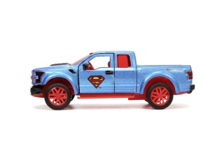 JADA DC SET FIGURINA METALICA SUPERMAN SI MASINUTA 2017 FORD F 150 RAPTOR SCARA 1:32 - Img 3