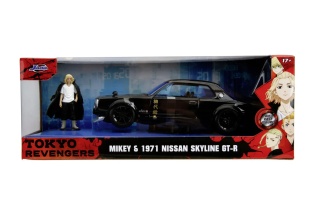 JADA SET TOKYO REVENGERS FIGURINA METALICA 7CM SI MASINUTA NISSAN SKYLINE GTR SCARA 1 LA 24 - Img 6