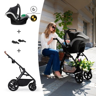 KINDERKRAFT MULTIFUNCTIONAL STROLLER A TOUR 3IN1 MINK PRO BLACK - Img 7