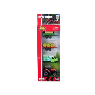 MAISTO SET 4 UTILAJE AGRICOLE MASSEY