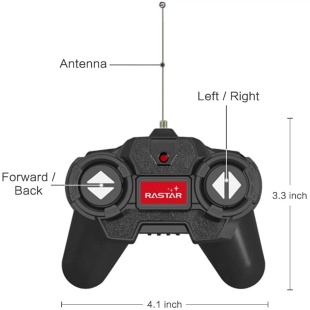 MASINA CU TELECOMANDA BUGATTI GRAND SPORT VITESSE NEGRU CU SCARA 1 LA 18 - Img 6