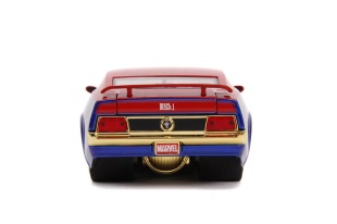 MASINUTA METALICA CAPTAIN MARVEL 1973 FORD MUSTANG MACH 1 SCARA 1 LA 24 - Img 7