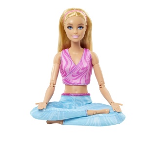 PAPUSA BARBIE MADE TO MOVE BLONDA CU TOP ROZ - Img 5
