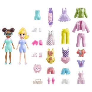 POLLY POCKET SET 2 PAPUSI SI ACCESORII 20 PIESE - Img 2