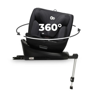 SCAUN AUTO I-SIZE, 40-150 CM, KINDERKRAFT I-360, BLACK - Img 8