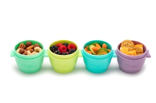 SET 4 RECIPIENTE PLASTIC SNAP&GO, MELII, 118 ML - Img 8