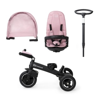 TRICICLETA KINDERKRAFT EASYTWIST, MAUVELOUS PINK - Img 6