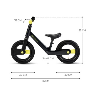 BICICLETA DE ECHILIBRU KINDERKRAFT GOSWIFT, BLACK - Img 6