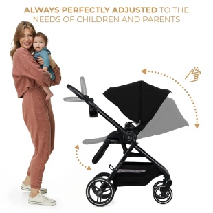 CARUCIOR KINDERKRAFT YOXI 3IN1 (MINK PRO) PURE BLACK - Img 7
