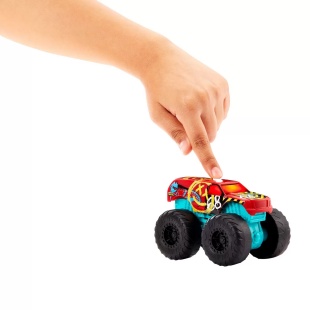 HOT WHEELS MONSTER TRUCK ROARIN WRECKERS DEMO DERBY CU FUNCTII SI SUNETE SCARA 1:43 - Img 3