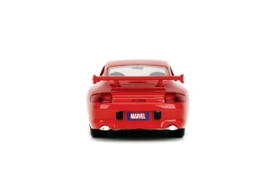 JADA MARVEL MASINUTA METALICA SPIDER MAN PORSCHE 911 GT3 RS SCARA 1 LA 32 - Img 4