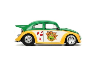 JADA MASINUTA METALICA TESTOASELE NINJA 1959 VOLKSWAGEN DRAG BEETLE 1:24 - Img 5