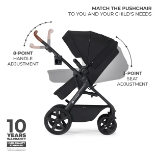 KINDERKRAFT MULTIFUNCTIONAL STROLLER A TOUR 3IN1 MINK PRO BLACK - Img 8