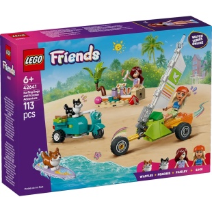LEGO FRIENDS AVENTURI CU CATEI LA SURFING SI PE SCUTER 42641