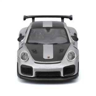MAISTO MASINUTA METALICA SPEED ICONS PORSCHE 911 GT2 RS SILVER BLACK SCARA 1 LA 64 - Img 6