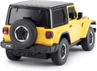 MASINA CU TELECOMANDA JEEP WRANGLER RUBICON GALBEN CU SCARA 1 LA 24 - Img 8