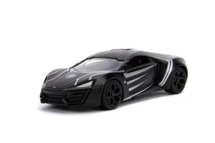 MASINUTA METALICA BLACK PANTHER LYKAN HYPERSPORT SCARA 1 LA 32 - Img 2