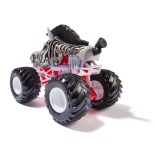 MONSTER JAM MASINUTA METALICA RACING STRIPES SCARA 1 LA 64 - Img 3