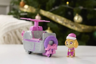 PATRULA CATELUSILOR VEHICUL SI FIGURINA SKYE CU ACCESORII DE CRACIUN - Img 4