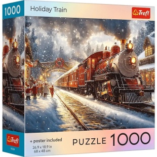 PUZZLE TREFL 1000 COLECTIA SUA TRENUL DE VACANTA POSTER INCLUS