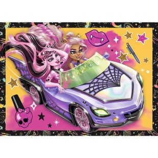 PUZZLE TREFL 4IN1 MONSTER HIGH O ZI ELECTRIZANTA - Img 4