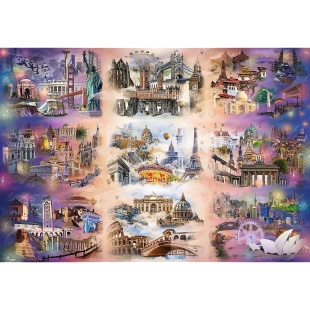 PUZZLE TREFL UFT 13500 ORASE DE DINCOLO DE NORI - Img 2