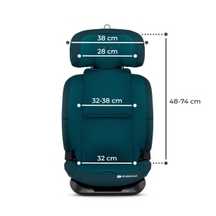 SCAUN AUTO I-SIZE, 76-150 CM, KINDERKRAFT ONETO 3, ISOFIX, HARBOR BLUE - Img 8