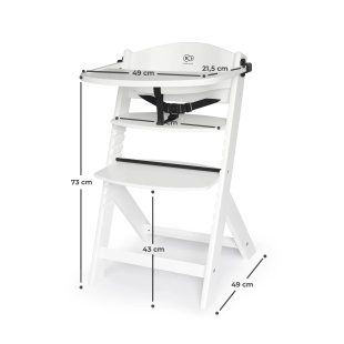 SCAUN DE MASA KINDERKRAFT ENOCK, 3 IN 1, FULL WHITE - Img 6