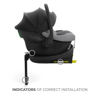 SCOICA AUTO KINDERKRAFT I-LITE CU BAZA ISOFIX ENDURA SAFE FX, GRAY - Img 3