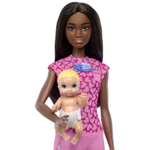 BARBIE SET DE JOACA PAPUSA BARBIE BRUNETA FACE CARIERA PEDIATRU - Img 7