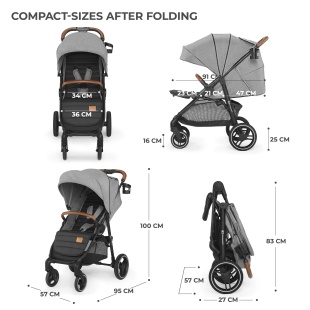 CARUCIOR SPORT KINDERKRAFT GRANDE PLUS, GREY - Img 7