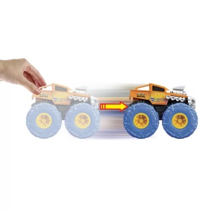 HOT WHEELS MONSTER TRUCK MASINUTA TWISTER TREDZ BONE SHAKER PORTOCALIU SCARA 1:43 - Img 3