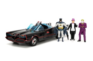 JADA BATMAN SET MASINUTA METALICA BATMOBILE 1:24 SI 4 FIGURINE - Img 2