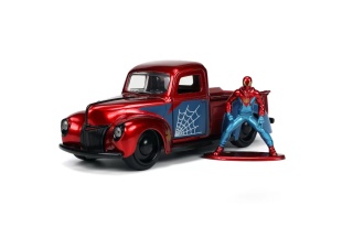 JADA MARVEL SET MASINUTA METALICA FORD PICK UP SCARA 1:32 SI FIGURINA METALICA SPIDER MAN - Img 2